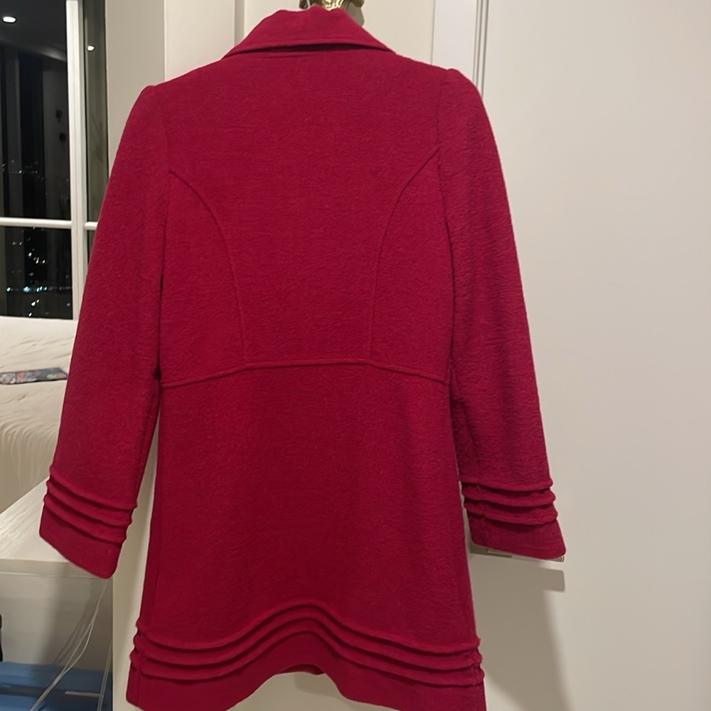 PRIORITIES RASPBERRY WOOL BLEND COAT - Picture 5 of 11